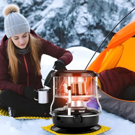 Chauffage d'Espaces Portable Kerosène 9000BTU 2600W 4.6L SUS Alloy Hauteur Adjustable pour Camping Garage Dépannage (1/5)
