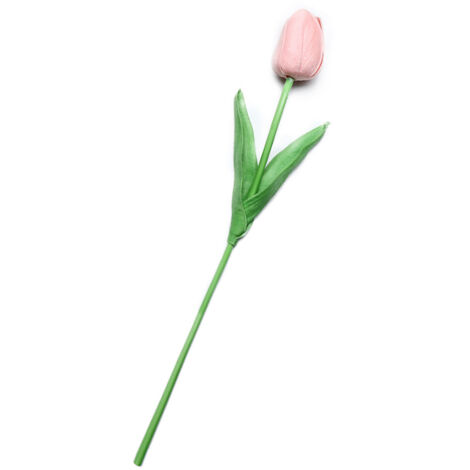 Tulip PU imitation flower Artificial tulip arrangement Flower artificial bouquet for home decoration in floral green 1 flower (1/5)