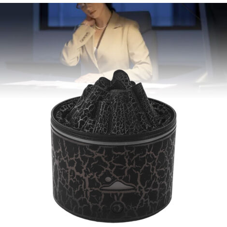 Diffuseur Volcanique à Ambiance Flamme, Black, ABS+PP, 180ml, USB (1/5)