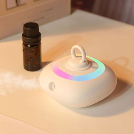 Diffuseur d'Aromathérapie Portable avec Lumière Rotative, Rechargeable USB, Automatique, ABS, 138g (1/5)