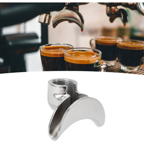 Buse portafilter en acier inoxydable 1,5mm, remplacement pour machine café Expobar automatique semi-professionnelle, 2 voies (1/5)