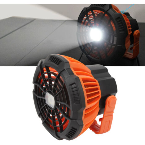 Ventilateur de Camping Rechargeable USB avec LED et Contrôle à Distance - [ABS] 535g 5200mAh Ventilateur pour Hiking BBQ Fishing Voyage Portable (1/5)