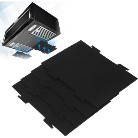 [Filtre de remplacement pour micro-ondes] [WML55011] [4 feuilles de charbon actif] Filtre à charbon activé pour micro-ondes WML55011, WML75011, KMLS311 - 18.2x26cm, 52g, pack de 4 (1/5)