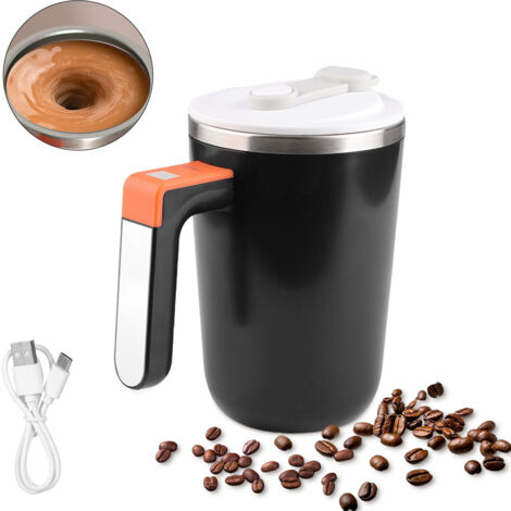 Tasse à Café Automatique Mélangeur 300ml avec Doublure 304, Design Silencieux et Chargement USB, pour Bureau, Maison et Gym (1/5)