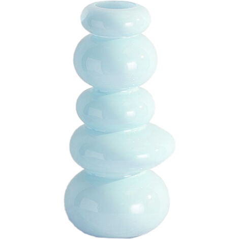 Vase Pebbles d'appartement Luxe design Unique vase en pierre bleue naturelle pour bouquet et décoration d'intérieur