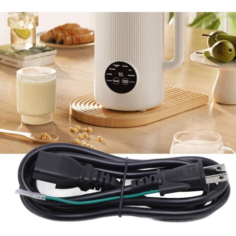 Cordon d'alimentation pour machine à lait de soja, cordon électrique PVC de remplacement sécurisé pour machine à lait végétal (1/5)