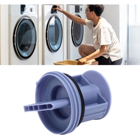 Robinet de Drainage pour Lave-linge WM1095 WD7205 - Couvercle de Pompe Bleu PP 6.3cm (1/5)