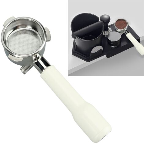 Portafilter à café 54mm Double Flow en plastique blanc pour machine Breville 870/880, avec filtre inclus (1/5)