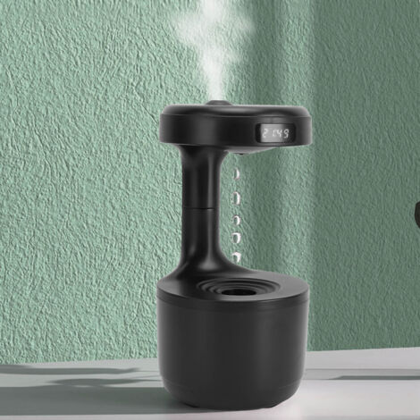 HUMIDIFIER Anti Gravity - 800ml Ultra Silencieux - USB - Noir pour Bureau et Maison (1/5)