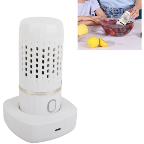Purificateur de Fruits Capsule Automatique Wireless USB Blanc ABS IP71 400g/14.1oz avec Base et Chargeur (1/5)