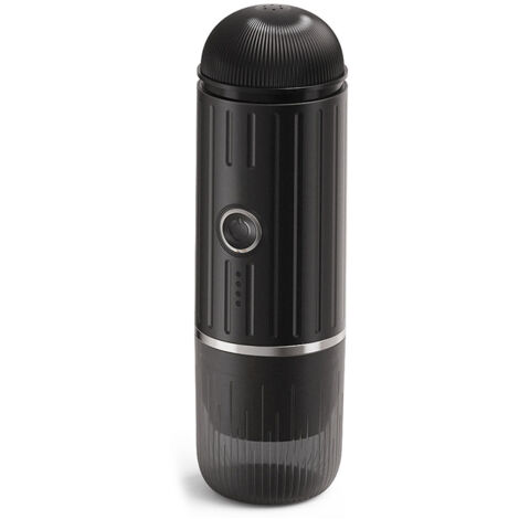 Machine à café électrique portable - 19 bar - 100W - Recharge rapide USB-C - Chauffe sans fil - 7500mAh - Compatible capsules Nespresso - ABS/304 stainless steel - 80ml - Noir/Rouge (1/5)