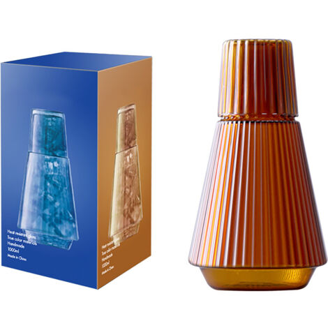 Carafe de nuit Amber avec verre résistant à la chaleur 1000ml (1/5)