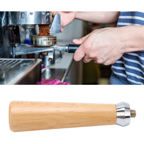 [Handle pour Portafiltre] [Wooden Coffee Filter Handle] [M10] [Beech Wood avec Design Ergonomique] (1/5)
