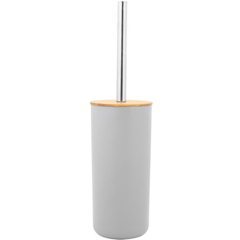 Ensemble de Salle de Bain Élégant Coquelicot - Boîte à Savon, Support de Brosse, Rince-Cup, Flacon de Lotion et Plus - Kit 6Pcs PP Bambou Gris (1/5)