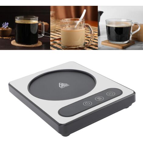 Réchaud de tasse de café 36W Silver EU Plug 220V avec contrôle tactile et fonction de mise en veille automatique de 12h pour café, thé, lait, chocolat (1/5)
