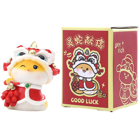 Ornement de Bureau Feng Shui Petit Serpent Fairy Figurine pour Maison Feng Shui Doré pour Année du Serpent Décor Décoration Nouvel An Cadeau Zodiac (1/2)