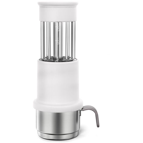 Machine Café Manuel Portable 2 en 1 Compatible Capsules NES et Café Moulu avec Réservoir 80ml et Tasse Inox 120ml Support Adaptateur (1/5)