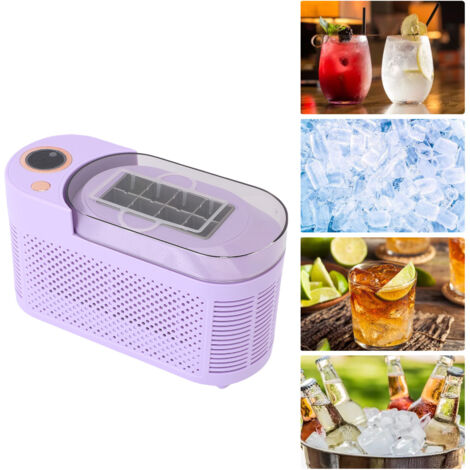 Machine à Glaçons Bureau Compacte Cubes Incorporés Haute Efficacité Maison Dorm Bureau US Plug IceMaker (1/5)