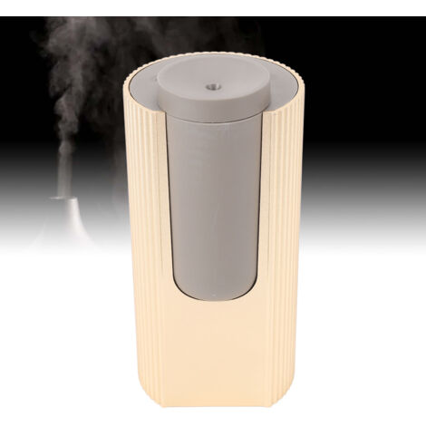 Diffuseur d'Essences Portatif Sans Eau 20ml Double Fluide Mist Cold Sans Bruit Diffuseur de Fragrance pour Voiture Machine d'Aromathérapie pour Bureau Chambre Aluminium Alloy Doré (1/5)