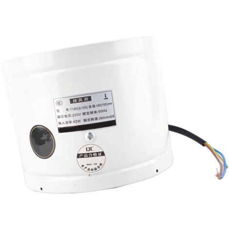 Ventilateur mural de 42W 220V pour salle de bain, cuisine et garage - Ventilation efficace et silencieuse (1/5)