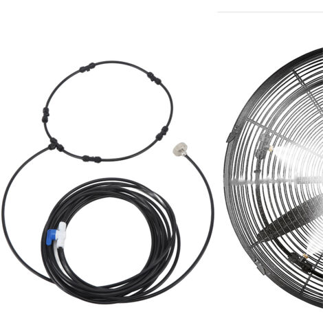 [Tuyau de brumisation] Kit de brumisation ventilateur extérieur 3/4 adapter tube 26ft 6 sprinkleurs tuyau de brumisation ventilateur