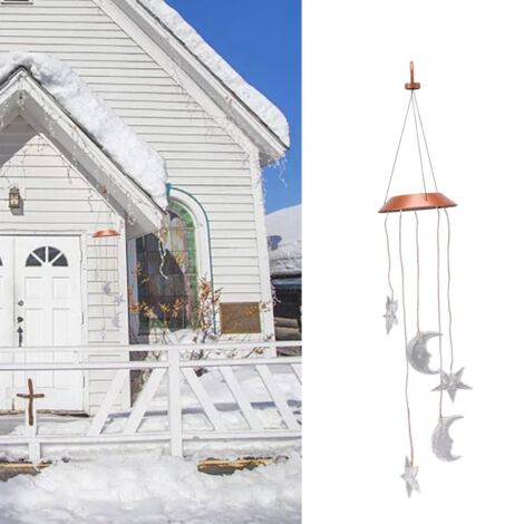Luminaires Solaires Sonnettes Changeantes Ciel Harmonie LED Luminaires Solaires Sonnettes Changeantes LED pour Patio Jardins Décoration Ciel Harmonie Colorée Lumière Parfaite (1/5)