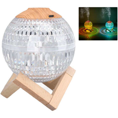 Humidificateur USB Portatif avec Lumière RGB - Mini Boule Cristal 2.2W 350ml - Silencieux et Économique (1/5)