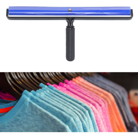[Bâton pour enlever la poussière] [Manuel] [Adhérence élevée] Silicone bleu anti-statique avec poignée plastique noire 40cm (1/5)
