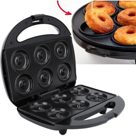 Appareil à Donuts Mini Electrique Automatique Antiadhérent Contrôle Intelligent Température pour Cuisine Gâteau 220V EU