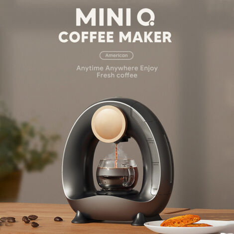 Machine à café semi-automatique pour la maison Marque Bialetti [Mode]: 240ml, 85°C, 1400W, Silencieuse 30dB, portable, pour café en poudre ou feuilles de thé (1/5)