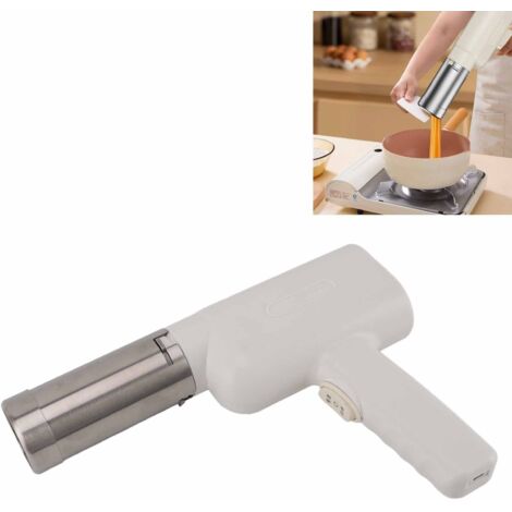 Machine à pâte électrique rechargeable portable automatique avec 5 moules pour spaghetti, ravioli et pâtes (ABS, PP, inox, 200g, blanc) (1/5)