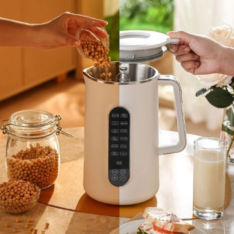 Machine à lait végétal multifonction 10 lames en acier inoxydable avec contrôle tactile intelligent EU 220V