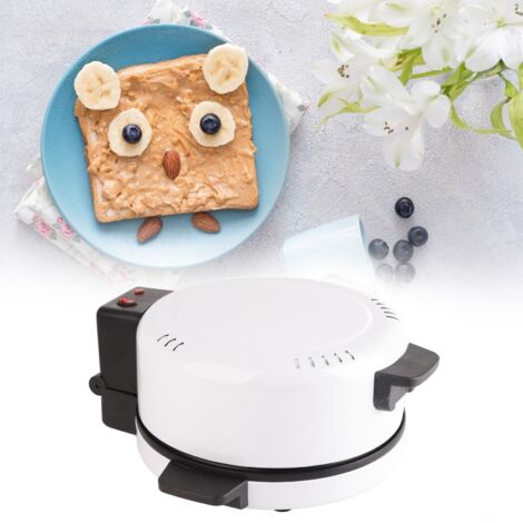 Machine Pizza double face chauffante 1800W pour pizza et pains arabes Machine multifonction pour petit déjeuner grande plaque antiadhésive 35 cm matériel ABS + acier (1/5)