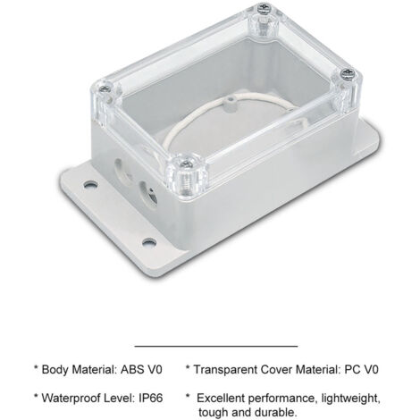 Boîte de jonction étanche IP66 Plastique avec gland pour fils Compatible SONOFF Basic/RF/Dual/Pow pour décorations Noël (1/5)