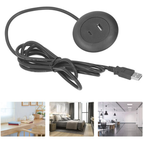 Port de Chargement Round Desktop encastré pour meubles Home Studio (1/5)