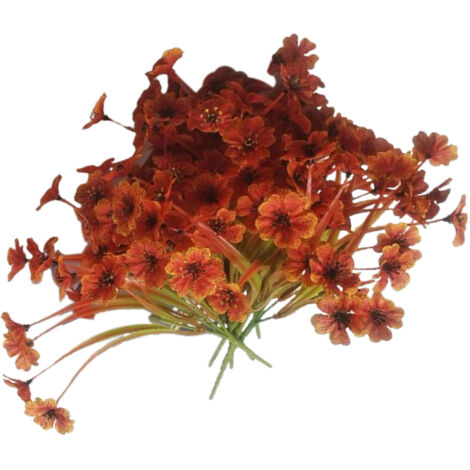 Fleurs artificielles d'automne PVC 10pcs pour décorations festives maison jardin fête (1/5)
