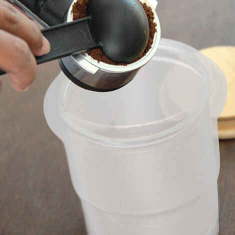 Dosette Café 58mm - Cup Doseur Café Translucide avec Design Frosté - Matériau PC Premium pour Portafilter (1/5)