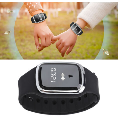 Bracelet Anti-Moustique Ultrasonique Réglable USB, Abs et Silicone, 7 Jours Charge, 5-10㎡ (1/5)