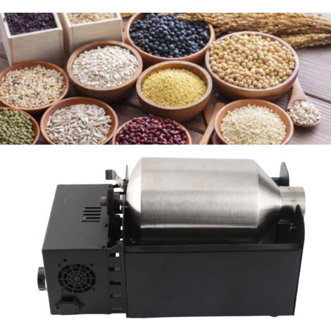 Machine de Torréfaction de Café Petit Four à Grains Cuisson Café, Sesame & Noix 9 RPM Température 60-200℃ Inox 1.5KW 44cm Glove & Spatula (1/5)