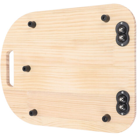 Planche à glissement bois avec poignée intégrée pour TM5 TM6 : accessoire pratique de protection et de déplacement pour mélangeurs Thermomix (1/5)