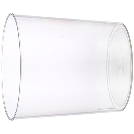 Poubelle Transparente Plastic Grande Capacité Bac Déchets Blanc Conteneur Équipement Maison Salle de Bain Cuisine Bureau S