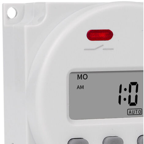 Interrupteur Temporisé Électrique Programmable Intelligent Microcomputer avec Délai Lumière Publique Matériau PC Retardant Feu 110V 80g