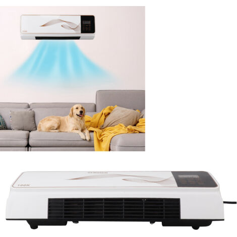 [Chauffage Ventilateur Électrique] Abs PP Mini Fixation Murale Ventilation Naturelle avec Commande Distante pour Chambre Salle de Bain Salon (1/5)