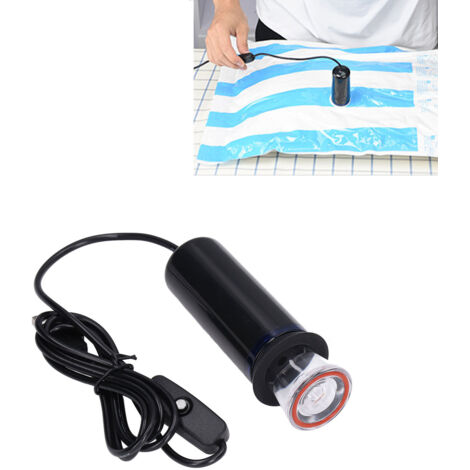 Pompe à Air Électrique USB avec 2 Embouts et Sac de Rangement - Pompe Électrique de Voyage Compacte en ABS, Pompe à Vide pour Conservation et Sacs Compressibles (1/5)