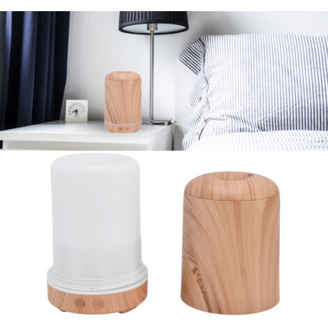 [Humidificateur d'Ambiance] Humidificateur à Grain de Bois 200ml USB avec Lampe Nocturne 7 LED pour Chambre, Bureau, Salon  Silencieux (35db), Arrêt Automatique (1/5)