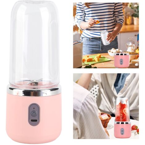 Blender Portable (Bouteille mixeur électrique voyage) 400ml PCTG Grade alimentaire 6 lames 22000 RPM Charge USB Batterie 1500 mAh Mixeur pour fruits légumes café cocktails (1/5)