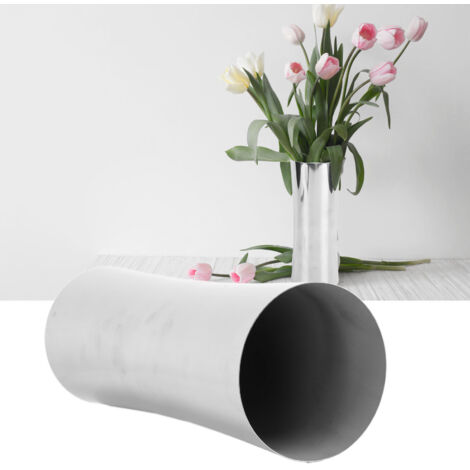 Vase de Bureau, de Mariage et Maison en Acier Inoxydable 304 Silver Color Design Taille Élancée (1/5)