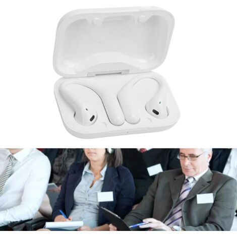 Casque de Traduction Bluetooth avec 144 Langues et Suppression Active du Bruit - HiFi Confort Ergonomique pour Voyage Business Apprentissage Blanc (1/5)