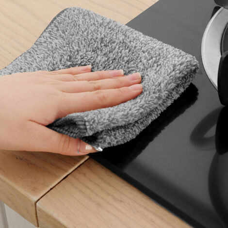 Torchon de Cuisine Réutilisable en Fibre de Bambou Absorbant et Épais 25x25cm (1/5)