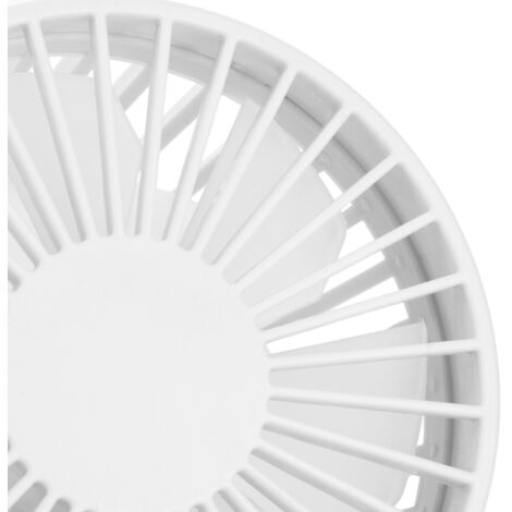 Ventilateur de Bureau Mini USB Ultra Silencieux avec Angle d'Inclinaison 45°, Blanc, pour Bureau et Maison (1/5)